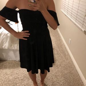 Leith Black Off the Shoulder Dress